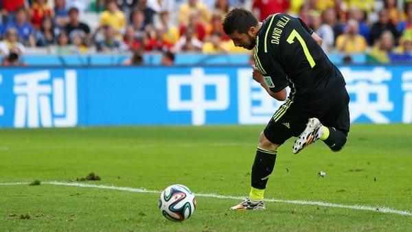 David Villa en su último partido/Agencia