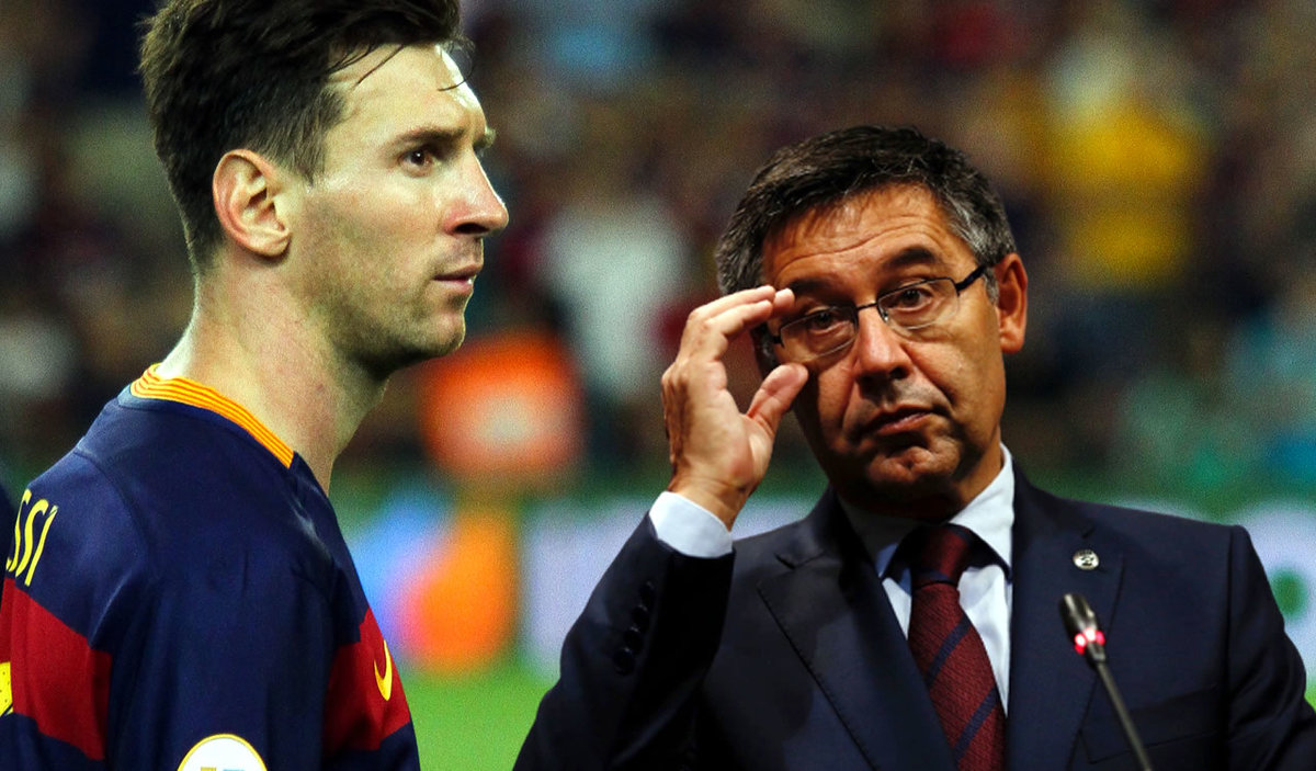 Messi y Bartomeu