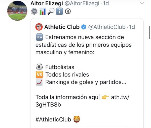 Tuit de Aitor Elizegi