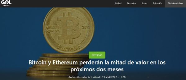 La caída del Bitcoin fue una predicción de El Gol Digital