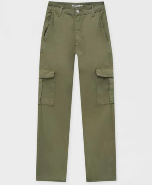 pantalones cargo pull&bear