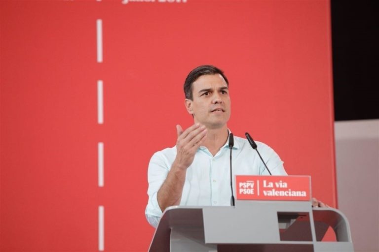 Imagen de Pedro Sánchez con relación al tema del escaño Madrid.