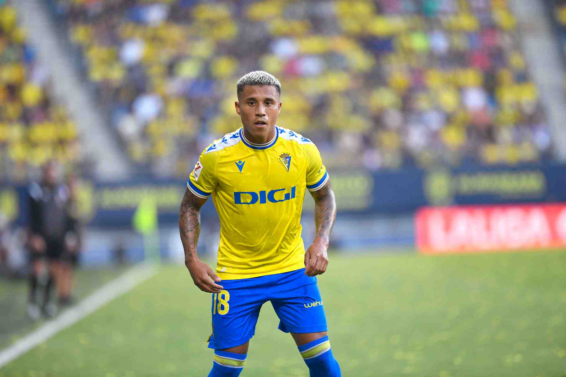 La afición del Cádiz CF se cansa de Darwin Machís