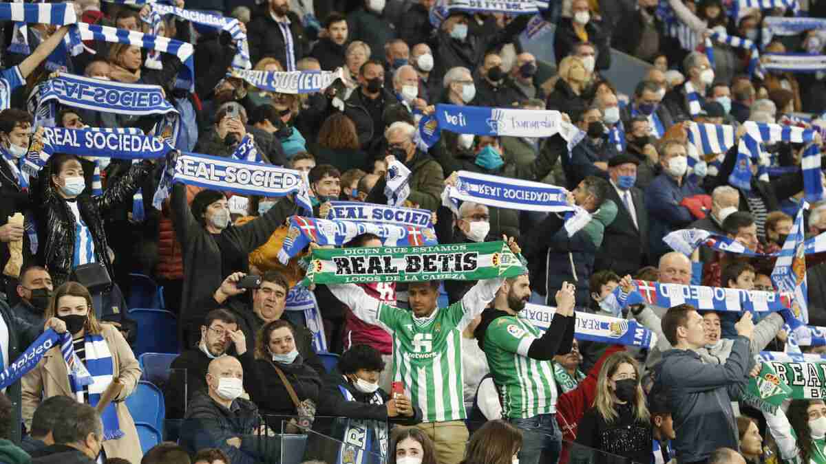 La afición del Betis no podrá asistir al partido contra la Real Sociedad