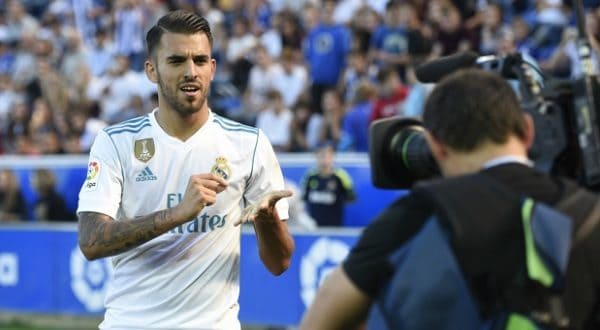 Dani Ceballos con el Madrid