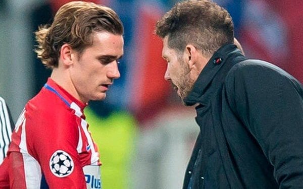 Griezmann y Diego Simeone