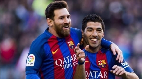 Luis Suarez y Lio Messi