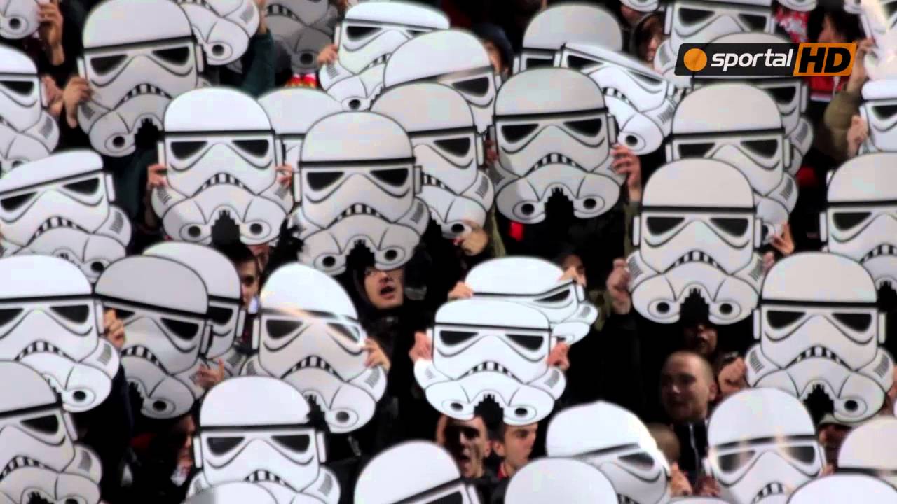 Impresionante tifo de Star Wars del CSKA Sofía