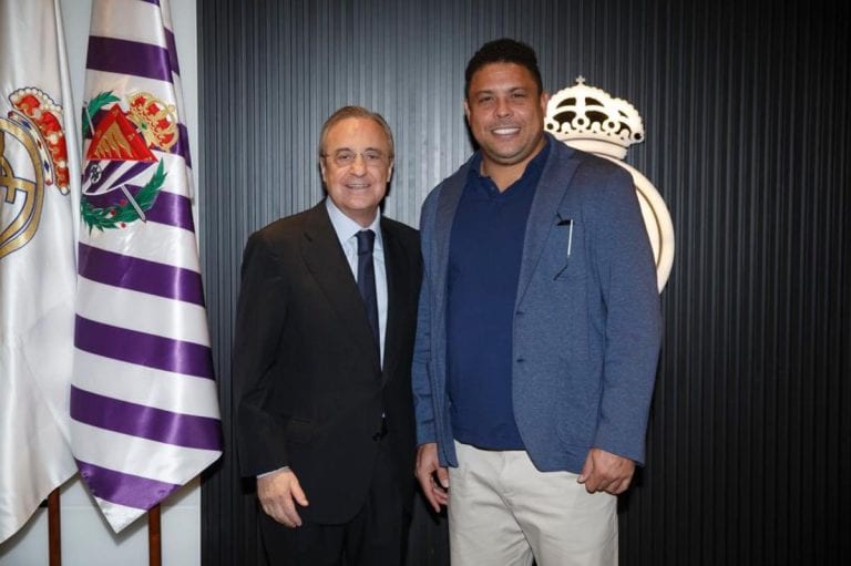 Ronaldo Nazário y Florentino Pérez